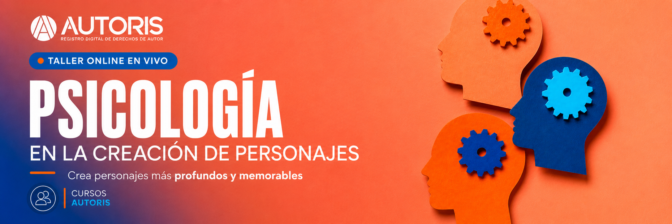 Banner taller psicologia en la creación de personajes